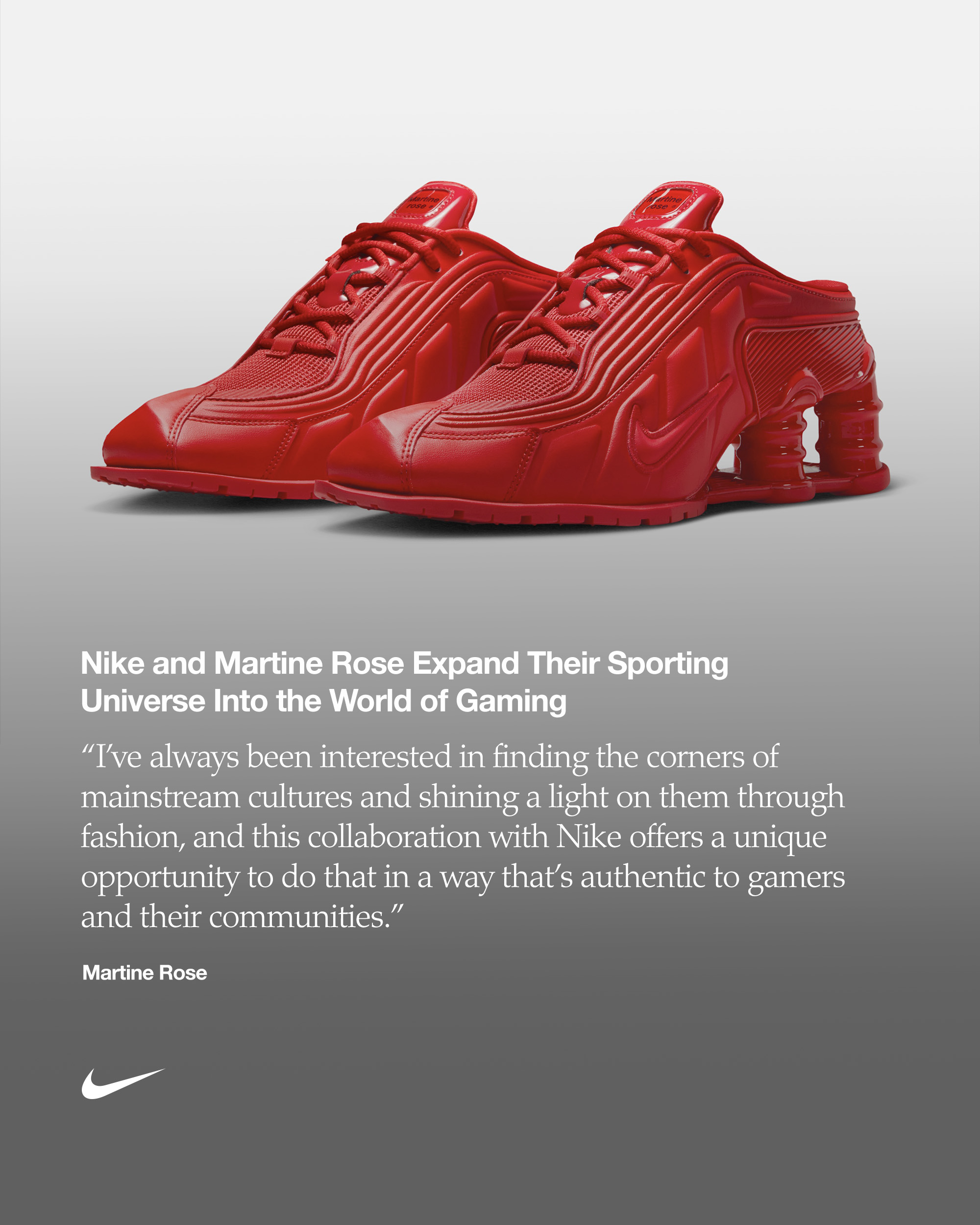 Nikeとマーティン・ローズがスポーツの世界をゲームの領域へと拡大
