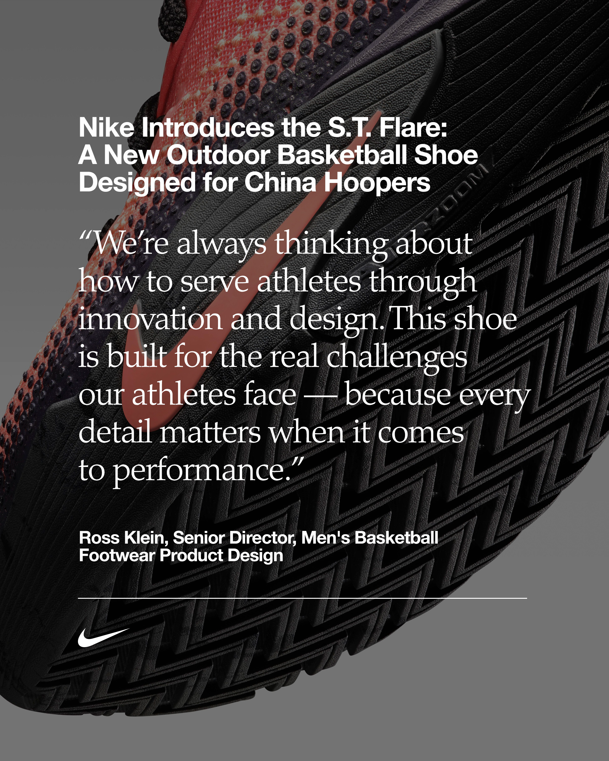 Nike Introduces the S.T. Flare: A New Outdoor Basketball Shoe Designed for  China Hoopers — NIKE, Inc.