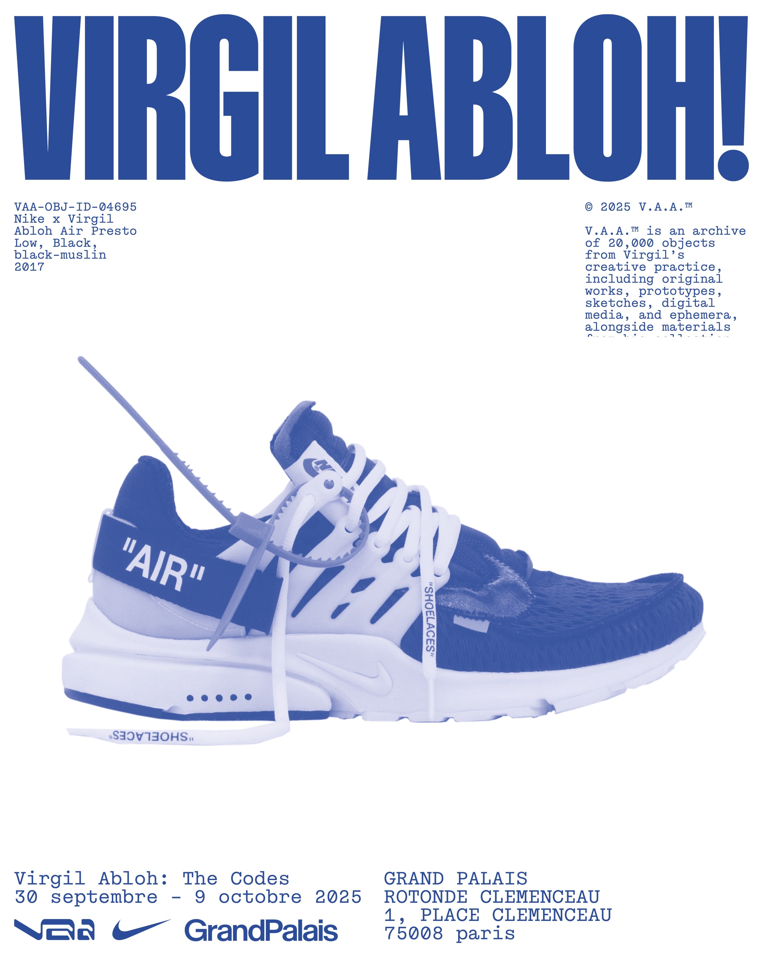 Nike、ヨーロッパ初のVirgil Abloh Archive™展覧会『The Codes』で