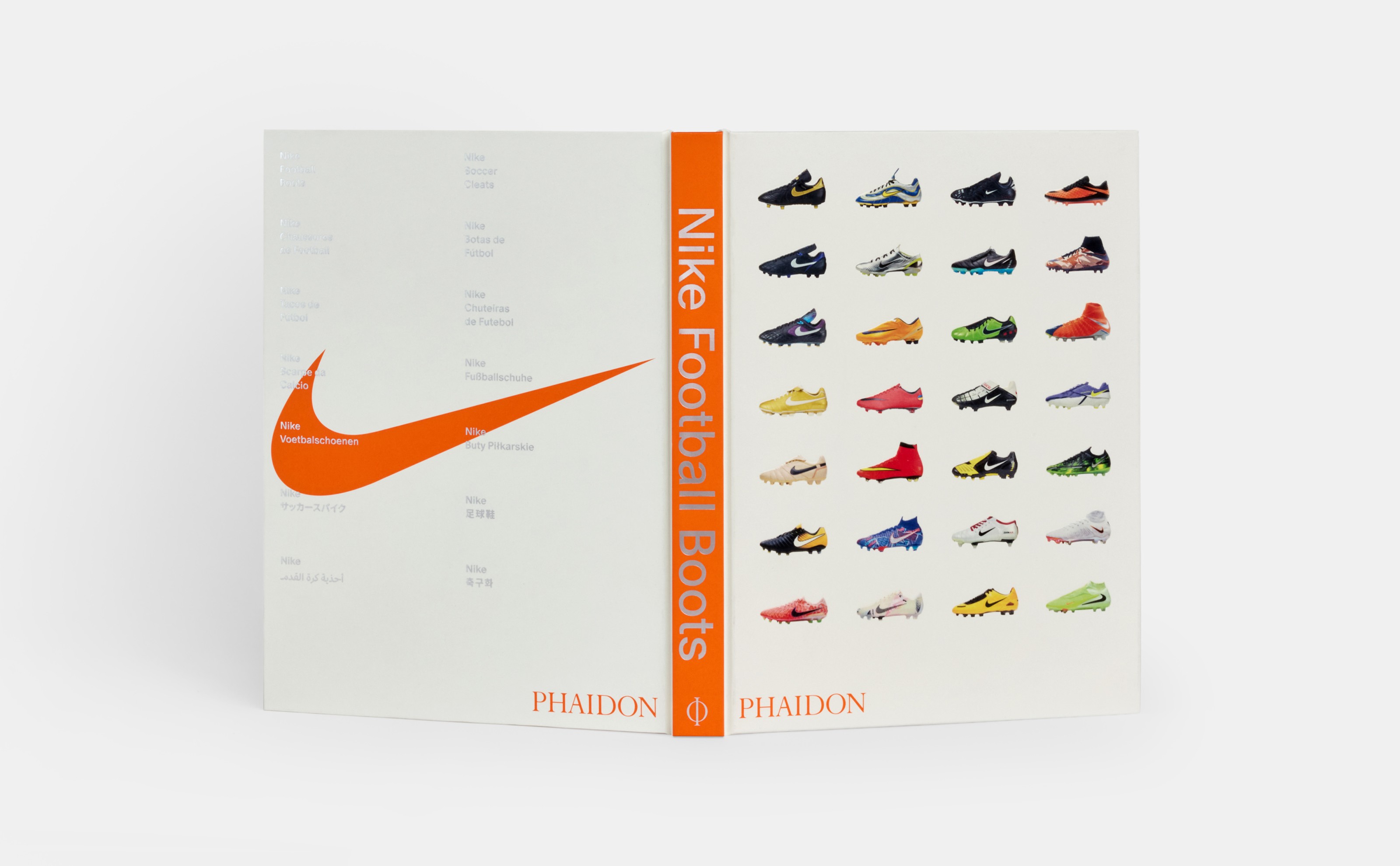NIKE 大型本 PHAIDON Discover the Unprecedented History of Nike Football Boots in a New