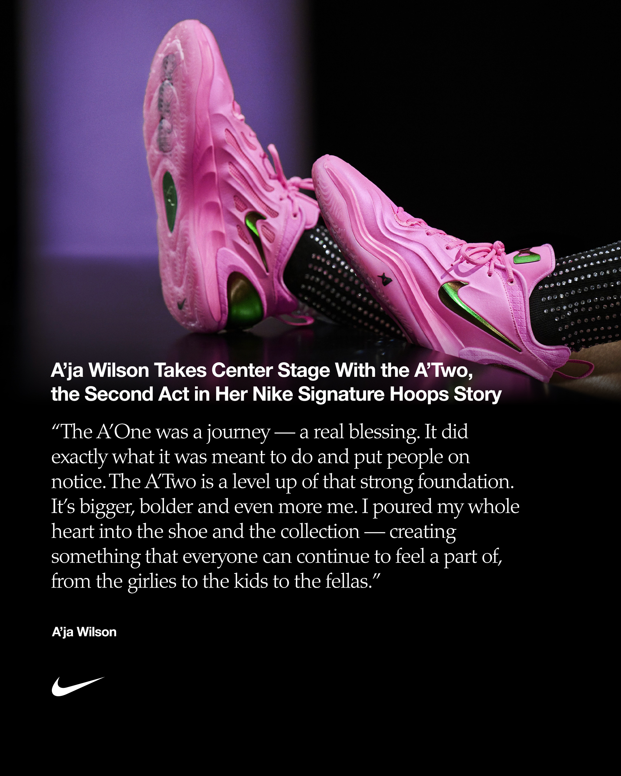 A'ja Wilson Takes Center Stage With the A'Two, the Second Act in