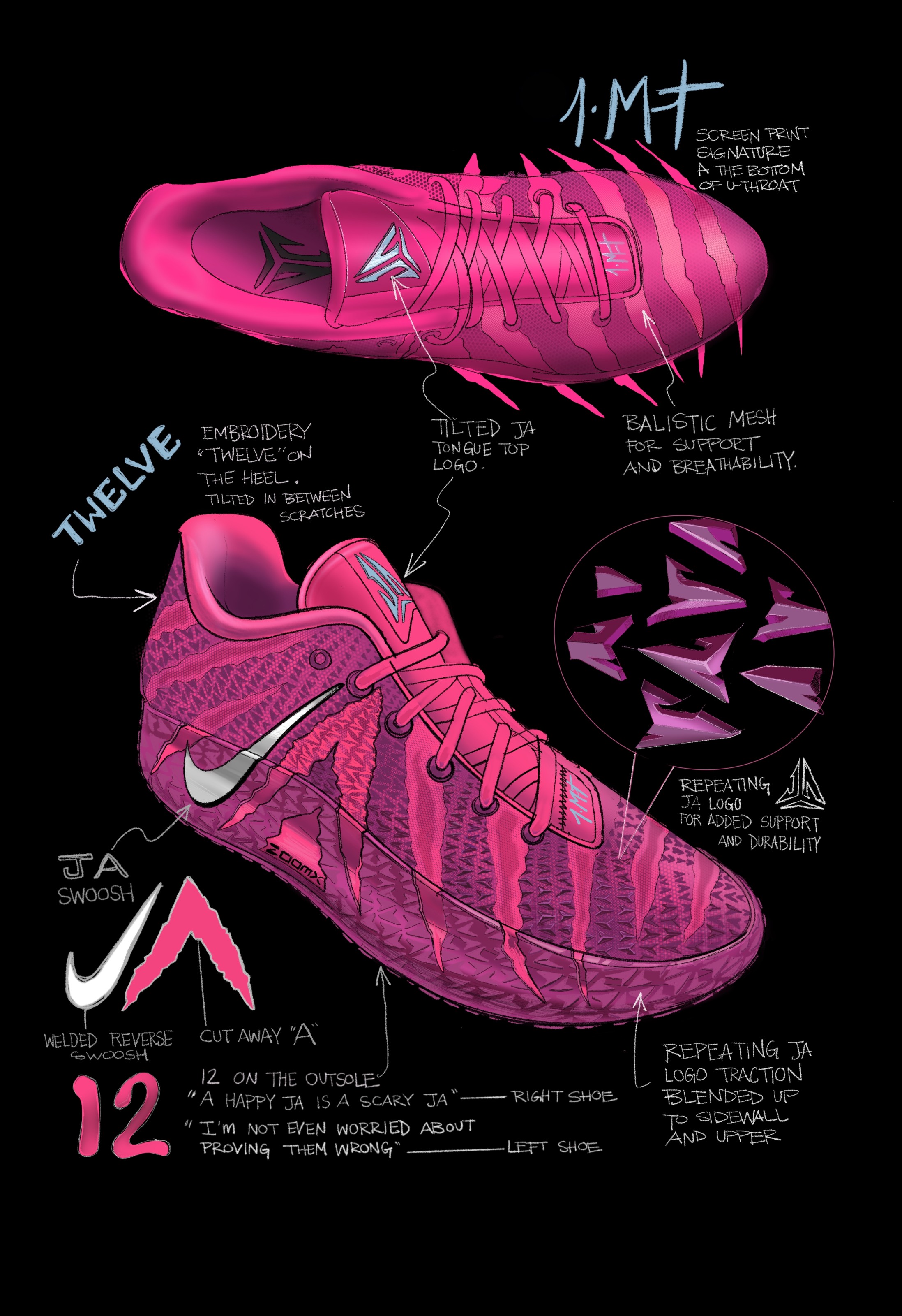 Nike Ja3 バッシュ　Ja 3 ジャ・モラントの大胆不敵なパフォーマンスに対応するナイキ
