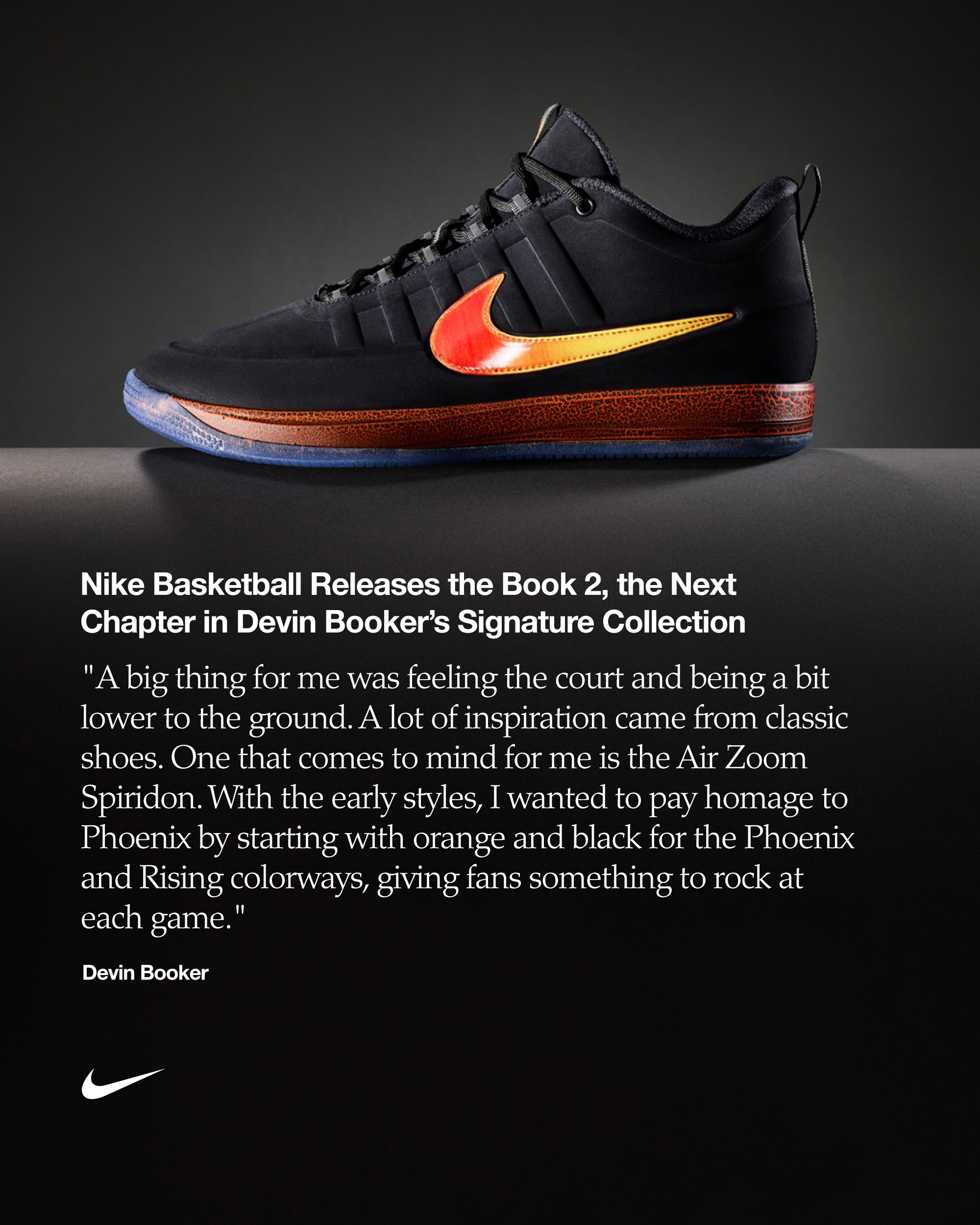 Nike Basketballから、デビン・ブッカーのシグネチャー コレクションの