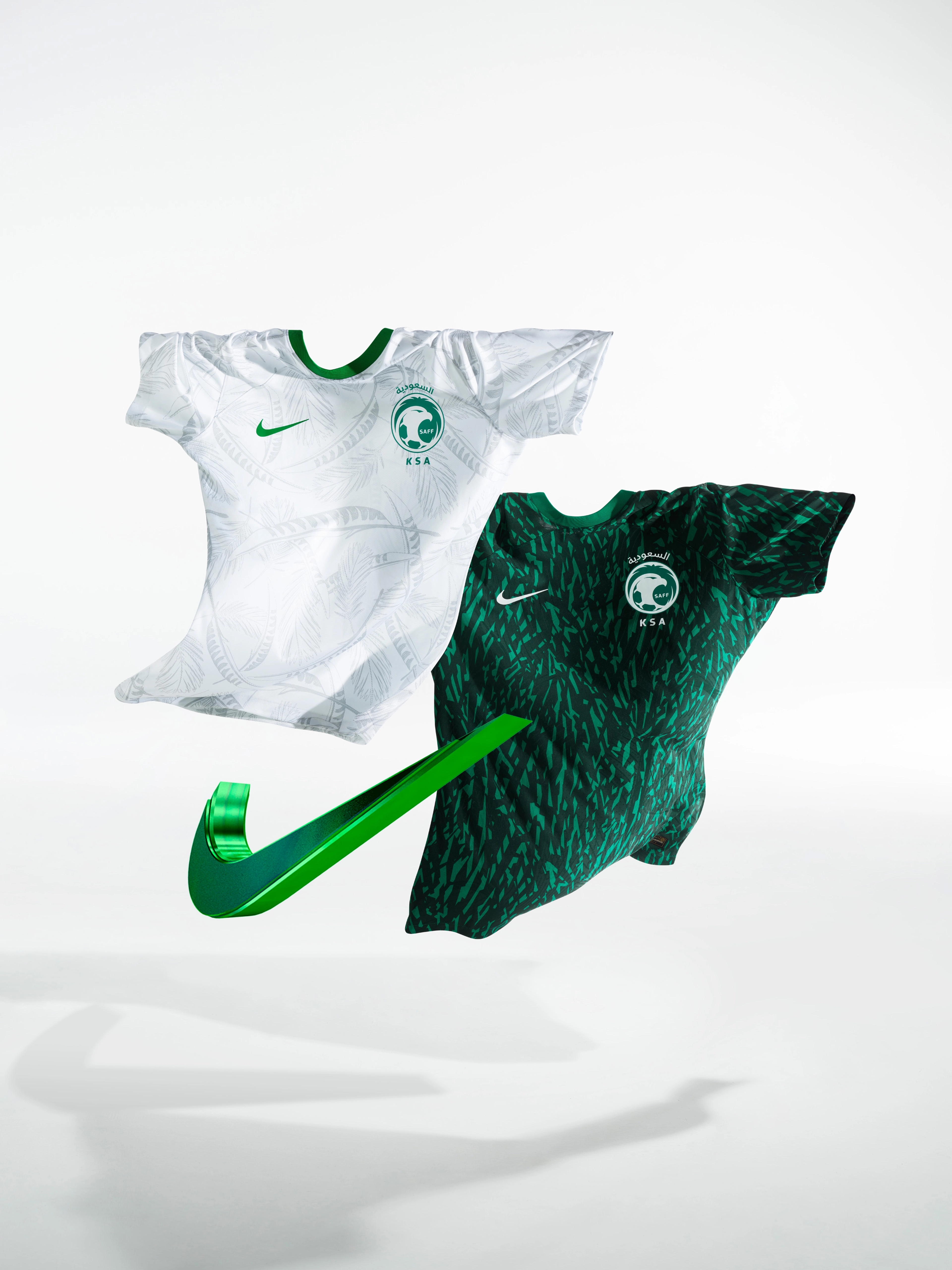 Nike 2022 National Team Football Kits Collections Saudi Arabia
