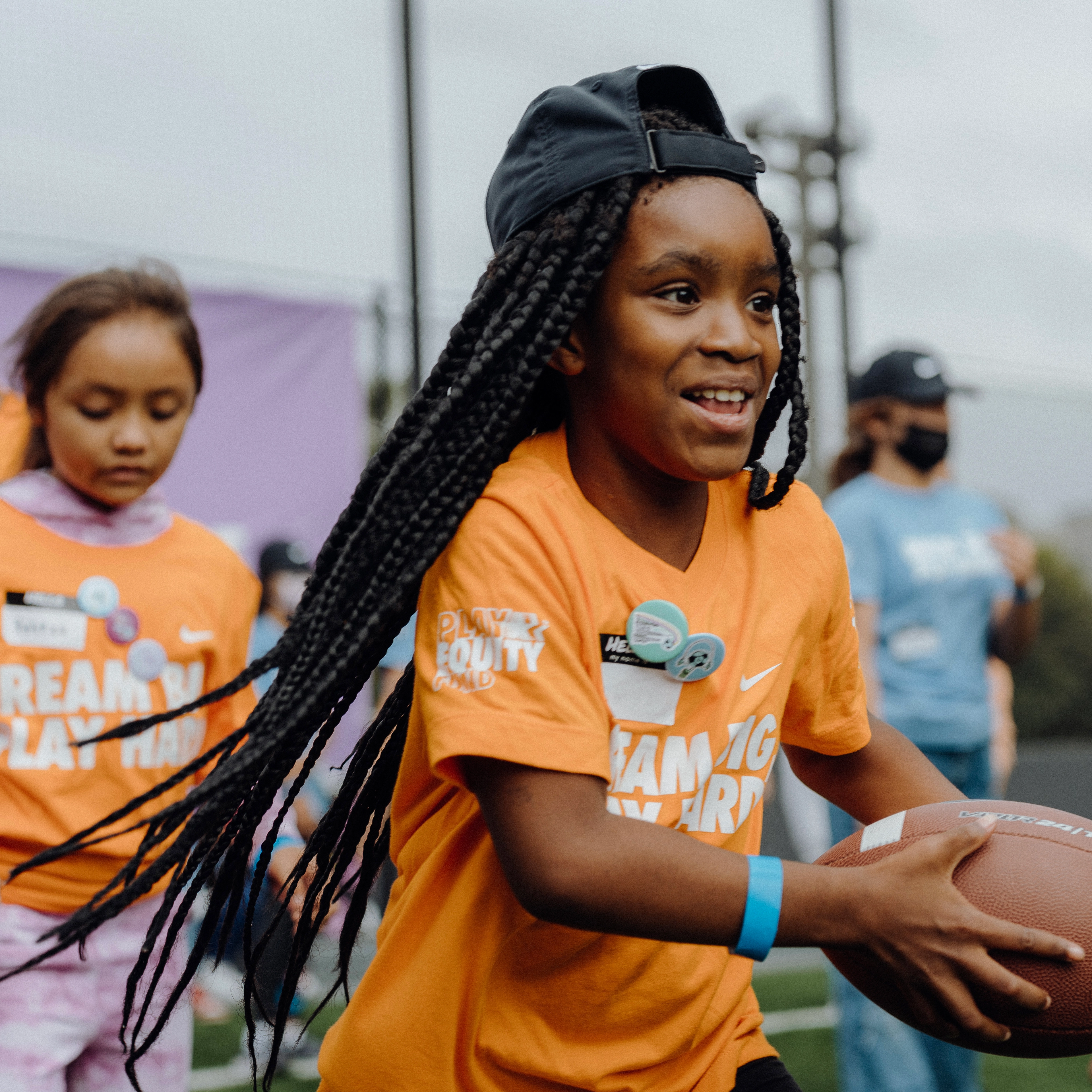 Girls Play Day at LAHQ – part of the Made to Play Neighborhood initiative to get girls moving in Watts and Boyle Heights.