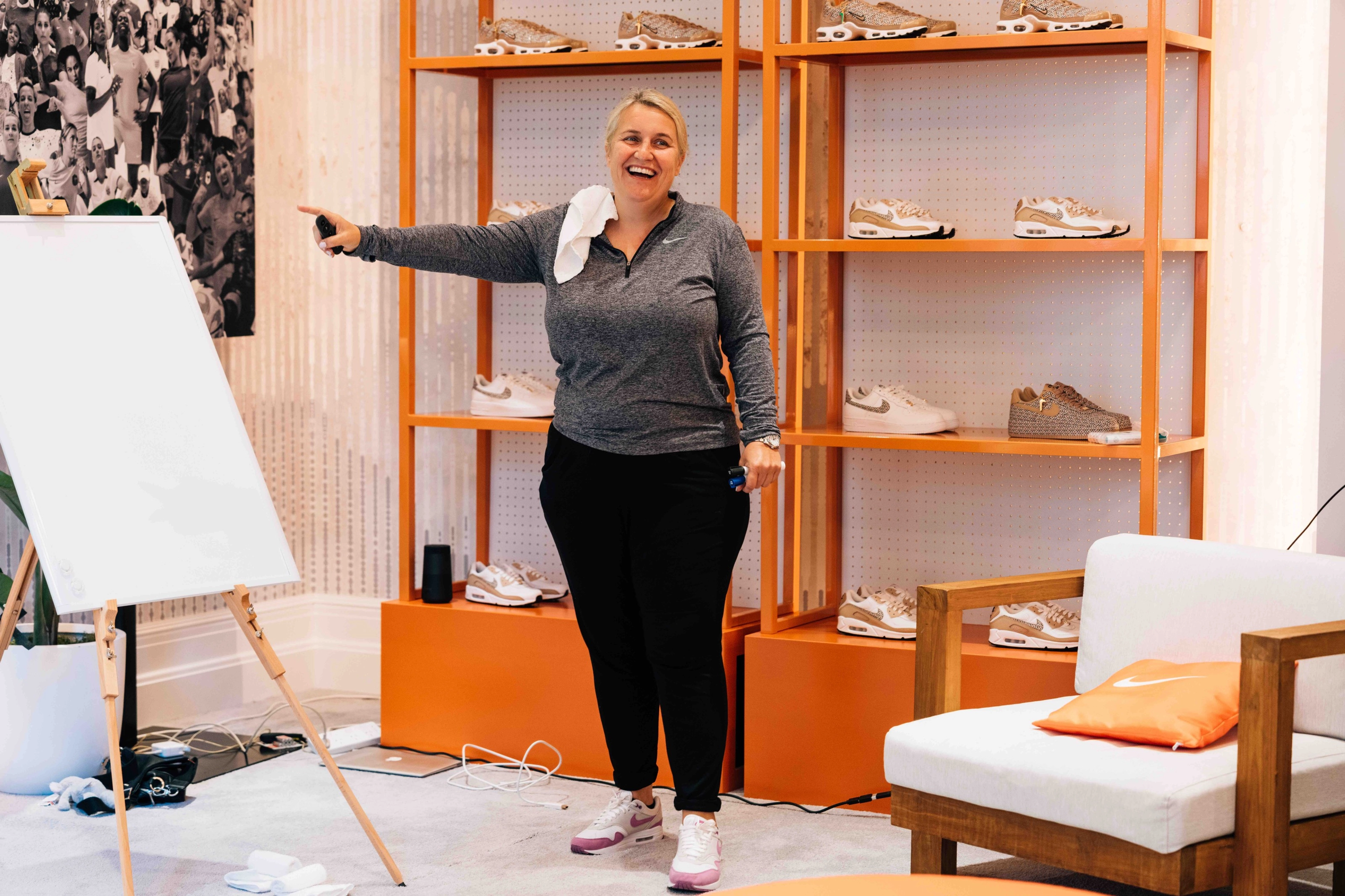 Emma Hayes, U.S. Women’s National Soccer Team coach and a member of the third Athlete Think Tank cohort, is pictured at an ATT summit in Australia.