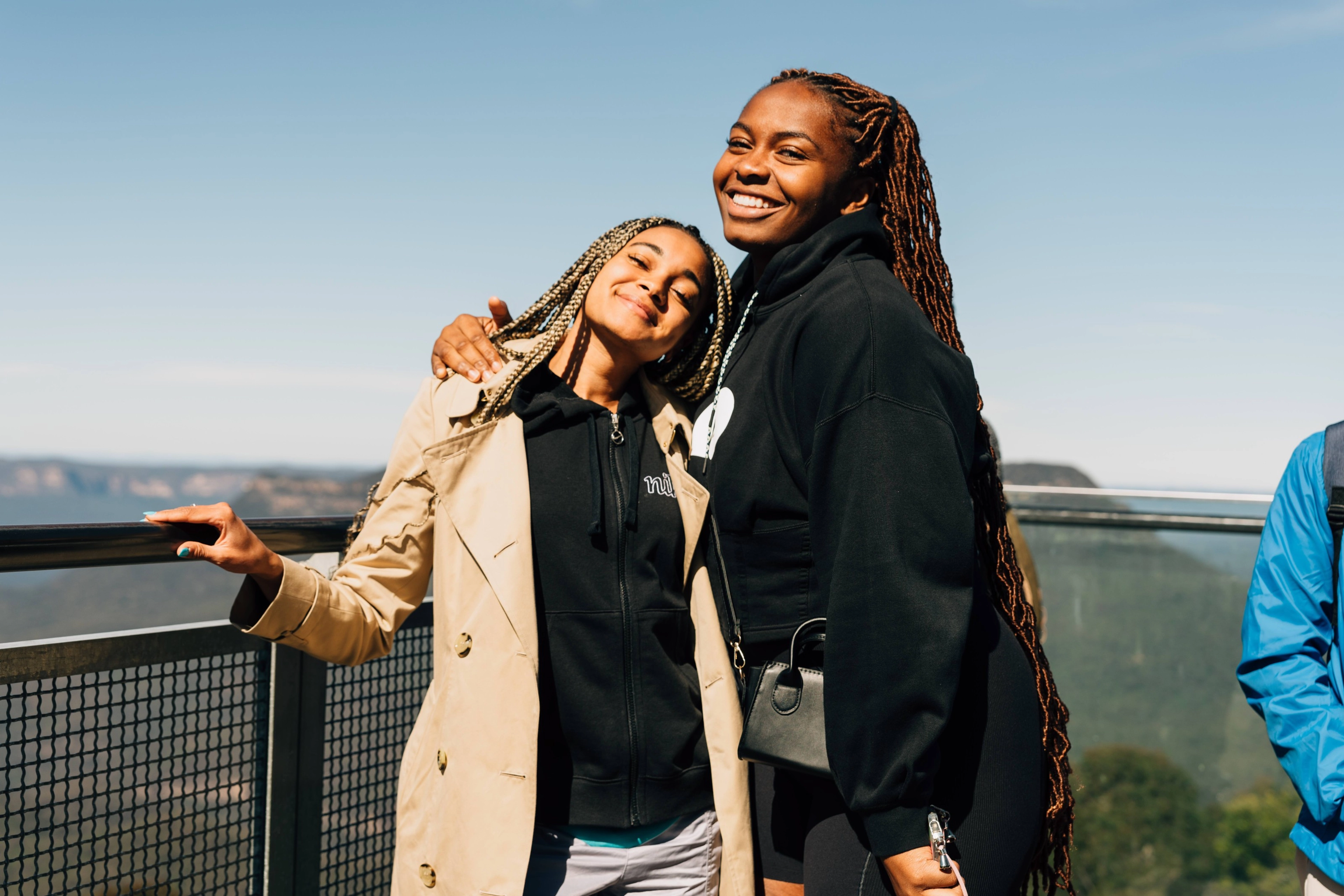 Alice Dearing and Romane Dicko, members of Athlete Think Tank’s third cohort, are pictured at an ATT summit in Australia.