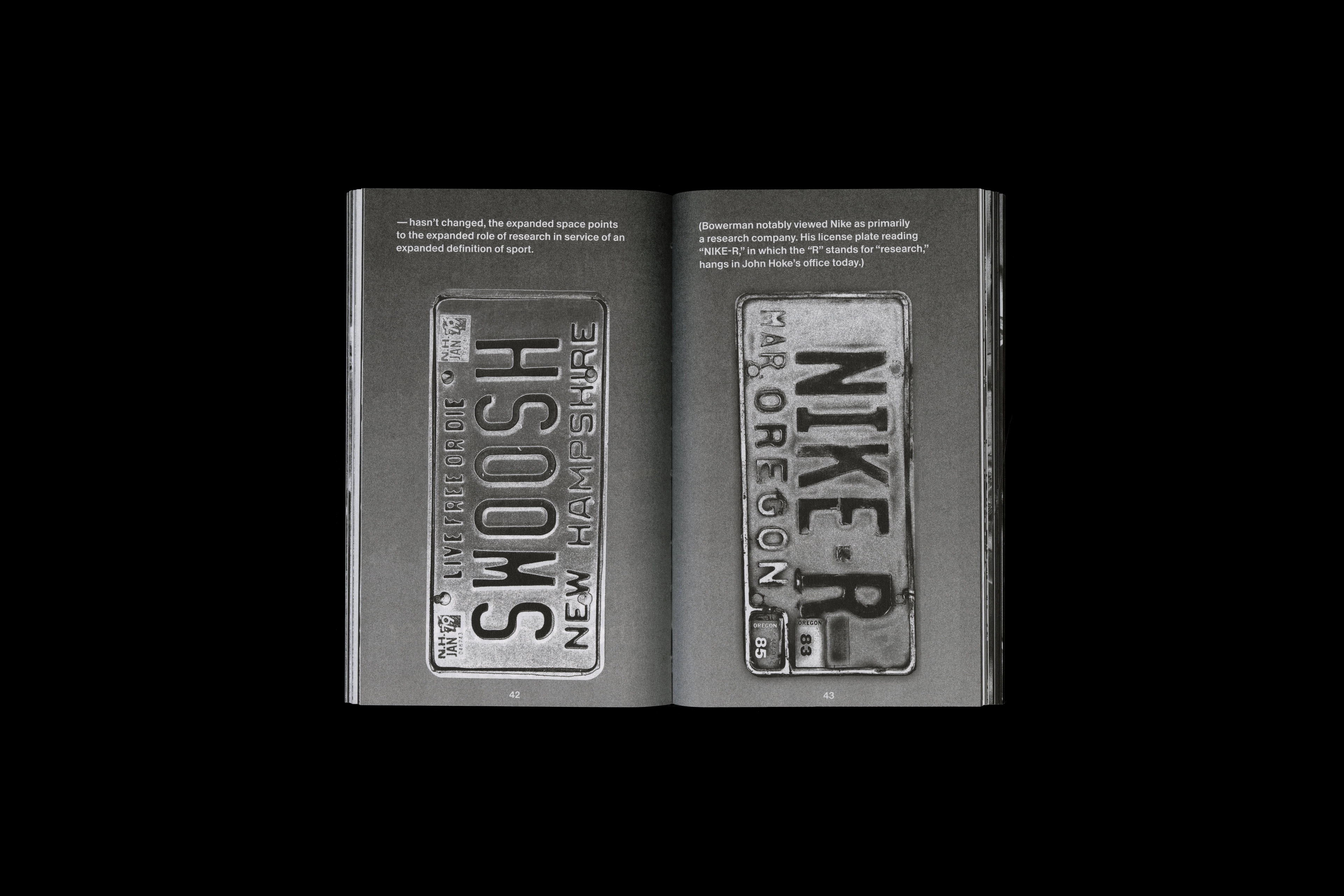 No Finish Line Bowerman License Plate