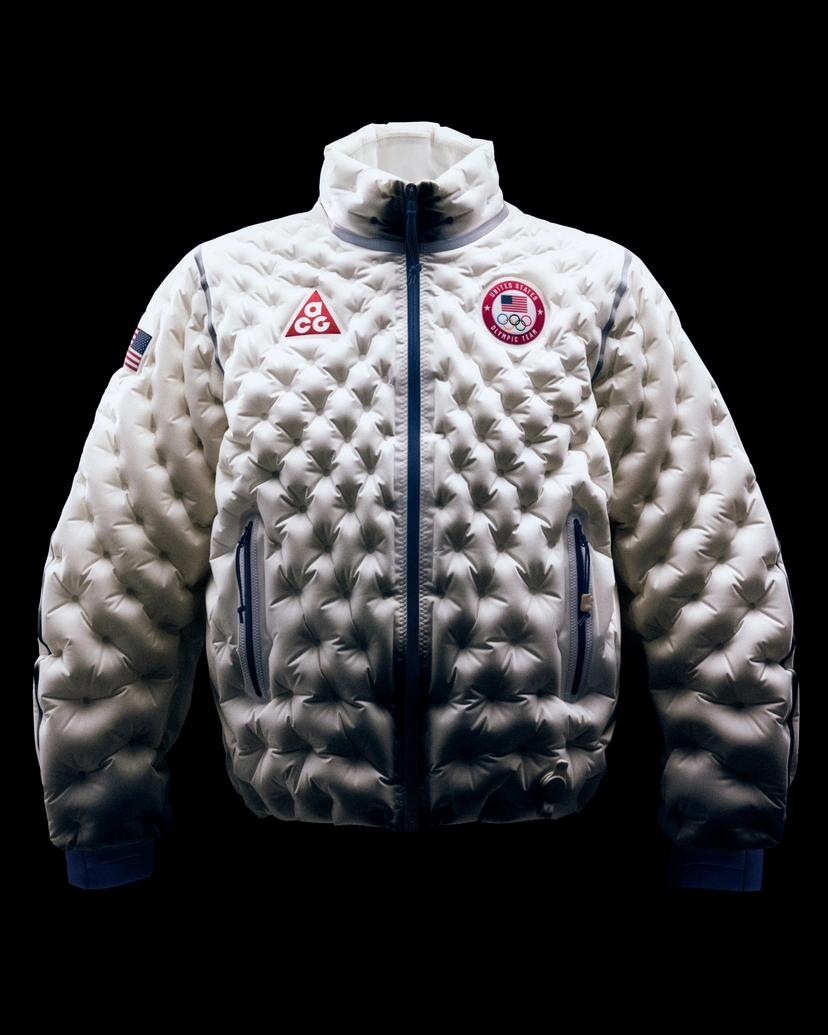 Nike ACG Team USA Therma FIT Air Milano Jacket worn for Milan 2026 medal ceremony look