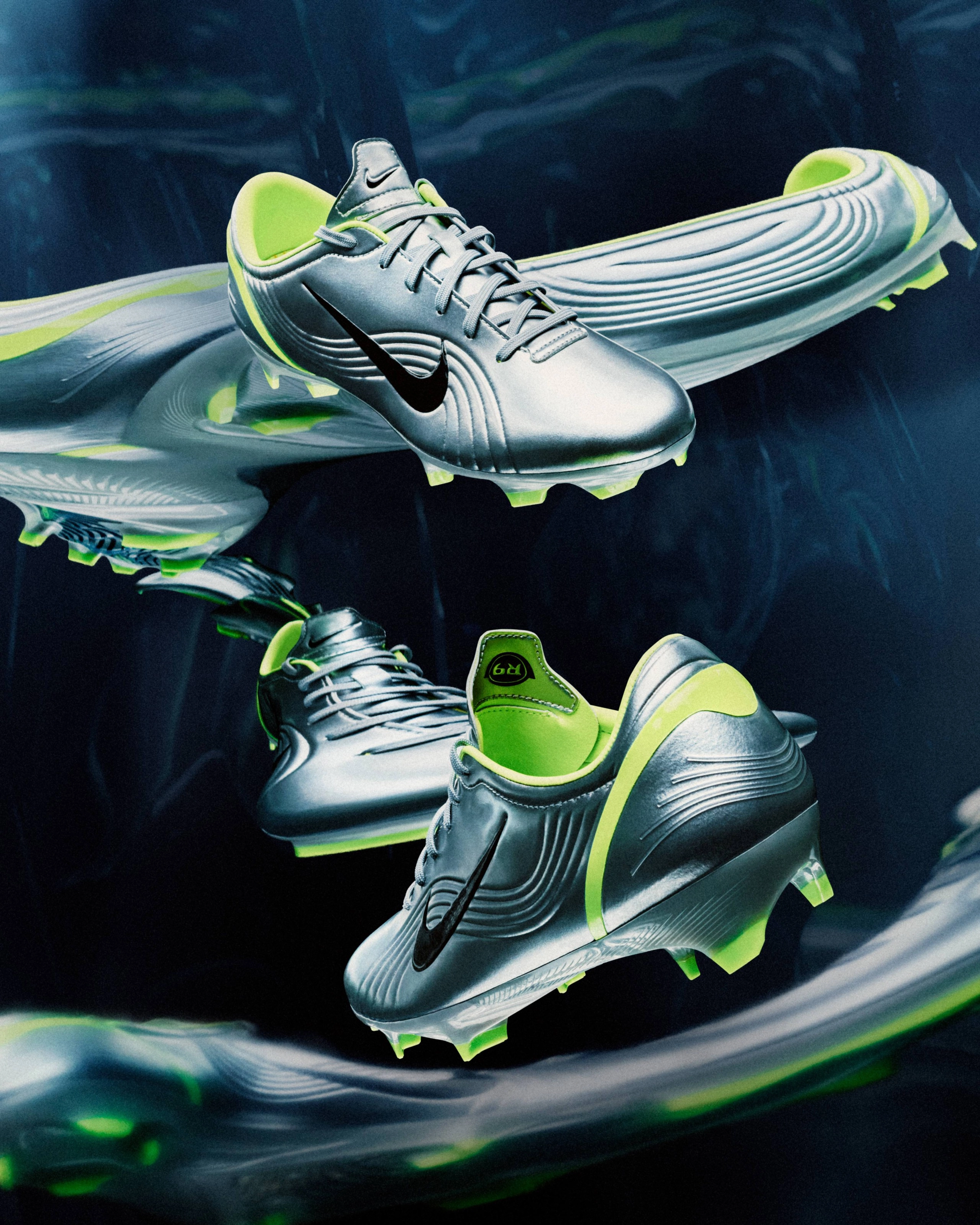 ★remagine★Remember series The Core  shoes R9 Reintroducing a Nike Football Icon, the Chrome Mercurial